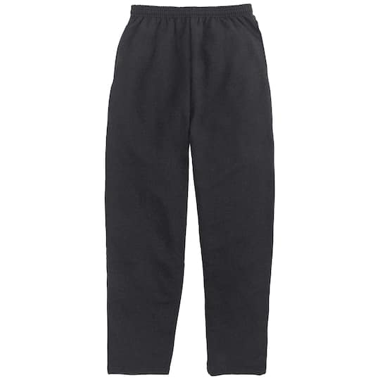 Hanes EcoSmart Men's Fleece Sweatpants with Pockets, 30.5" Charcoal Heather 2XL